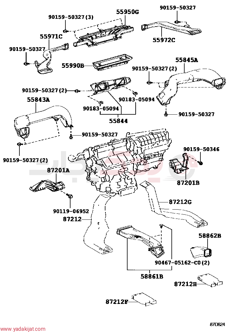 DUCT, HEATER TO REGISTER, NO.2 | 5584453080